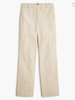 J. CREW | Womens Vintage Ecru Low Fit Kick Boot Cut Corduroy Pants size 14 Flare